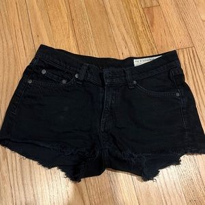 Rag & Bone black jean shorts
